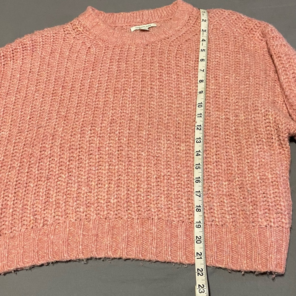 Medium American Eagle Super Soft Perfect Pink Sweater THIS IS LIKE WEARING A HUG - Picture 3 of 9